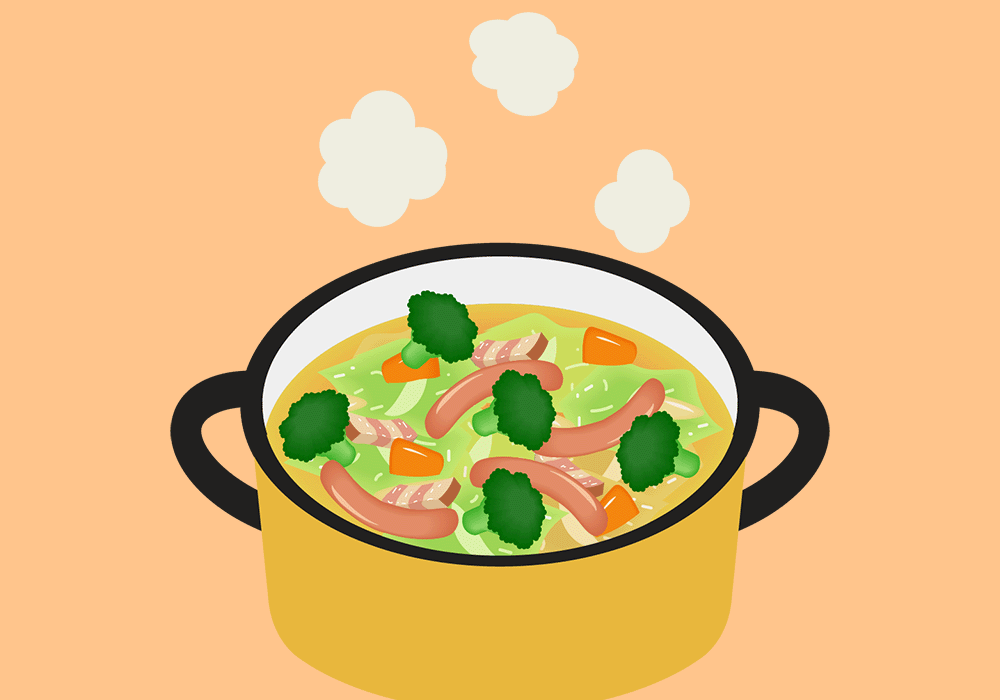 野菜たっぷりのスープ